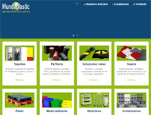 Tablet Screenshot of mundoplastic.com